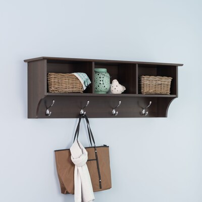 Prepac™ Sonoma Entryway Cubbie Shelf, 48 x 11.5, Espresso