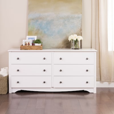 Prepac™ 29 Monterey 6 Drawer Dresser, White (WDC-6330-K)