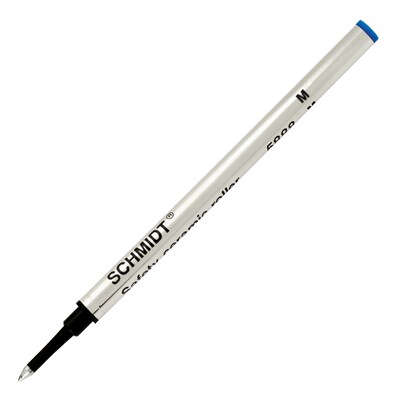 Schmidt 888 Safety Ceramic Rollerball Metal Tube Refill, Fits Universal Pens, Medium, Blue, 2 Pack (SC58105)