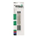 Schmidt 9000 Easy Flow Hybrid Ballpoint Refill, Broad, fits Parker ballpoint pens, Black, 2 Pack (SC58145)