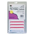 Charles Leonard File Folder Labels, Red