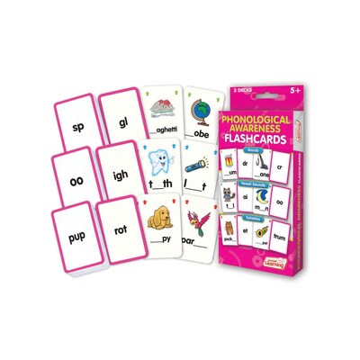 Phonological Awareness Flash Cards for ages 5+, 1 pack of 162 (JRL203)