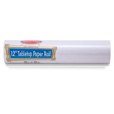 Melissa & Doug 12 inch Tabletop Paper Roll, White (LCI8559)