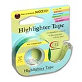 Lee Products Removable Highlighter Tape, 3W x 4L, Fluorescent Green
