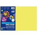 Pacon Corporation Tru-Ray® Fade-Resistant Construction Paper, 12 x 18, Lively Lemon  (PAC103403)