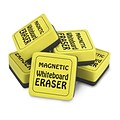 The Pencil Grip Magnetic Whiteboard Eraser, 2 x 2, Yellow