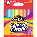 Cra-Z-Art Colored Chalk, Assorted Colors, 16/Box (10801-48)