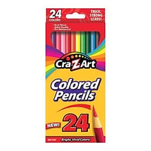 Cra-Z-Art Pre-Sharpened Colored Pencils, Assorted Colors, 24/Pack (10403WM-40)