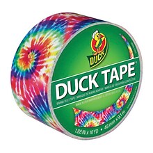 Colored Duct Tape, 1.88 x 10 Yds., 3 Core, Love Tie Dye