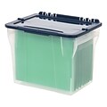 Quill Brand® Plastic File Box with Hinged Lid, Letter Size (139884)