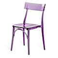 Meelano M20 Ghost Chair in Purple Transparent Molded Plastic (Set Of Two) (20-PRP)
