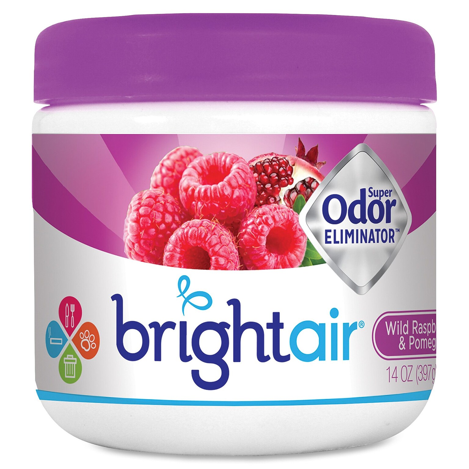 Bright Air  Super Odor Eliminator, Wild Raspberry & Pomegranate (BRI900286ES)