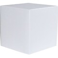 LUX® Small Cube Gift Boxes, 2 5/32 x 2 1/8 x 2 5/32, Silver Metallic, 50 Qty (SCUBE-06-50)