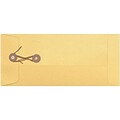 LUX #10 Button & String Envelopes (4 1/8 x 9 1/2) 1000/Box, Gold Metallic (10BS-07-1M)