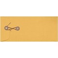 LUX #10 Button & String Envelopes (4 1/8 x 9 1/2) 500/Box, 28lb. Brown Kraft (10BS-28BK-500)