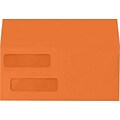 LUX Double Window Invoice Envelopes (4 1/8 x 9 1/8) 50/Box, Mandarin (INVDW-11-50)