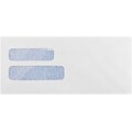 LUX Security Tinted #10 Double Window Envelope, 4 1/2 x 9 1/2, White, 1000/Pack (WS-3342-1M)