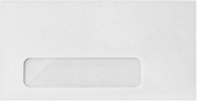 LUX #7 1/2 Window Envelope, 3 15/16 x 7 1/2, White, 50/Pack (WS-1624-50)