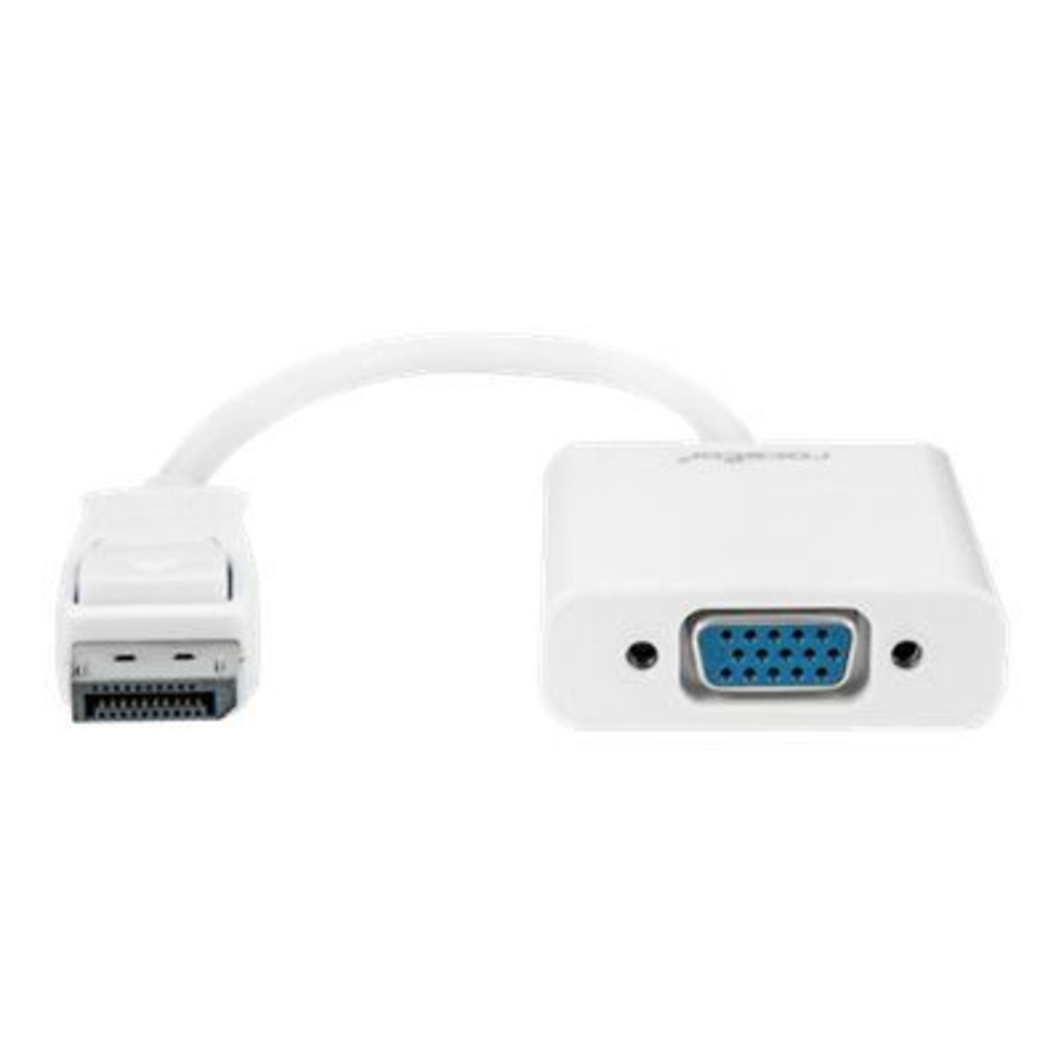 Rocstor® Y10A102-W1 5.9 DisplayPort to VGA Video Adapter Converter; White