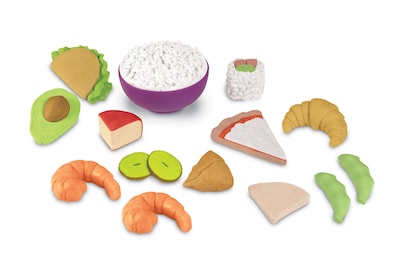 Learning Resources New Sprouts Multicultural Food Set, 15 piece (LER7712)
