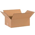 Flat Corrugated Boxes, 15 x 12 x 5, Kraft, 25/Bundle (15125)