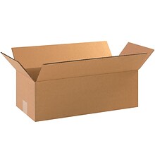 Corrugated Boxes, 18 x 8 x 4, Kraft, 25/Bundle (1884)