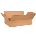 Flat Corrugated Boxes, 28 x 18 x 6, Kraft, 20/Bundle (28186)