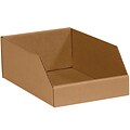 Open Top Bin Boxes; 8 x 12 x 4 1/2, Kraft, 50/Bundle (BINMT812K)