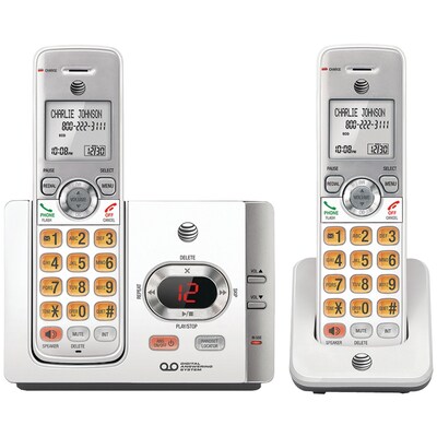 AT&T EL52215 DECT 6.0 Cordless Answering System with Caller ID/Call Waiting (2 Handsets)