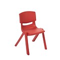 ECR4Kids 14 Resin School Stack Chair - Red (ELR-15414-RD)