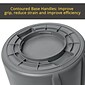 Rubbermaid Brute Plastic Trash Can Container, 32 Gallons, Grey (FG263200GRAY)