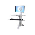 Ergotron® WorkFit-S 33-350-211 24 Sit-Stand Workstation; White