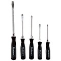 Stalwart 5 Piece Screwdriver Set with Storage Pouch - Slotted & Phillips (M550016)