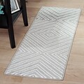 Lavish Home Kaleidoscope Rug - Grey & White - 18x5 (62-2028A-21-187)