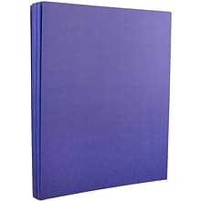 JAM Paper 8.5 x 11 Smooth Colored Paper, 24 lbs., Violet Purple Recycled, 100 Sheets/Pack (102129)