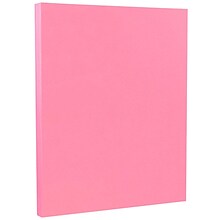 JAM Paper 65 lb. Cardstock Paper, 8.5 x 11, Ultra Pink, 50 Sheets/Pack (103614)