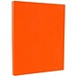 JAM Paper Smooth Colored 8.5" x 11" Paper, 24 lbs., Orange Recycled, 500 Sheets/Ream (103655B)