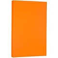 JAM Paper Smooth Colored Paper, 24 lbs., 8.5 x 14, Orange Recycled, 500 Sheets/Ream (103689B)