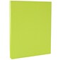 JAM Paper® Bright Color Cardstock, 8.5 x 11, 65lb Ultra Lime Green, 250/ream (104067B)