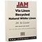 JAM Paper® Strathmore 24lb Paper, 8.5 x 11, Natural White Linen, 100 Sheets/Pack (143530)