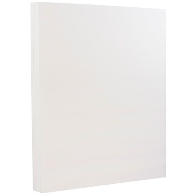 JAM Paper® Strathmore 24lb Paper, 8.5 x 11, Bright White Linen, 500 Sheets/Ream (143920B)