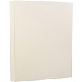 JAM Paper® Strathmore Cardstock, 8.5 x 11, 80lb Natural White Linen, 50/pack (144010)