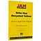 JAM Paper Smooth Colored 8.5 x 14 Paper, 24 lbs., Yellow Recycled, 100 Sheets/Pack (151050)