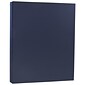 JAM Paper Matte Colored 8.5" x 11" Paper, 28 lbs., Navy Blue, 50 Sheets/Pack (156550)