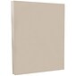 JAM Paper Vellum Bristol 67 lb. Cardstock Paper, 8.5" x 11", Gray, 50 Sheets/Pack (169827)
