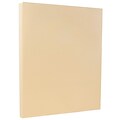 JAM Paper Vellum Bristol 67 lb. Cardstock Paper, 8.5 x 11, Ivory, 50 Sheets/Pack (169828)