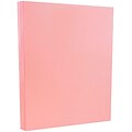 JAM Paper Vellum Bristol 67 lb. Cardstock Paper, 8.5 x 11, Pink, 50 Sheets/Pack (169831)