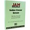 JAM Paper Vellum Bristol 110 lb. Cardstock Paper, 8.5 x 11, Green, 50 Sheets/Pack (169852)