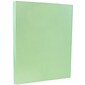 JAM Paper Vellum Bristol 110 lb. Cardstock Paper, 8.5" x 11", Green, 50 Sheets/Pack (169852)