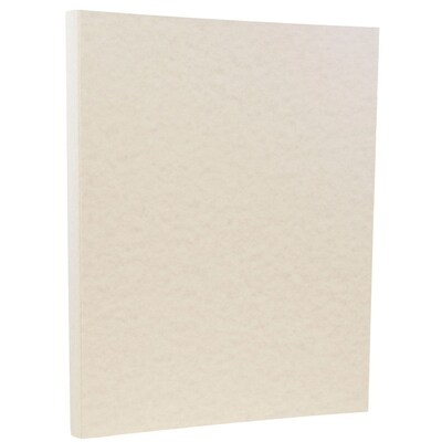 JAM Paper® Parchment Colored Paper, 24 lbs., 8.5 x 11, Pewter Gray Recycled, 50 Sheets/Pack (17111